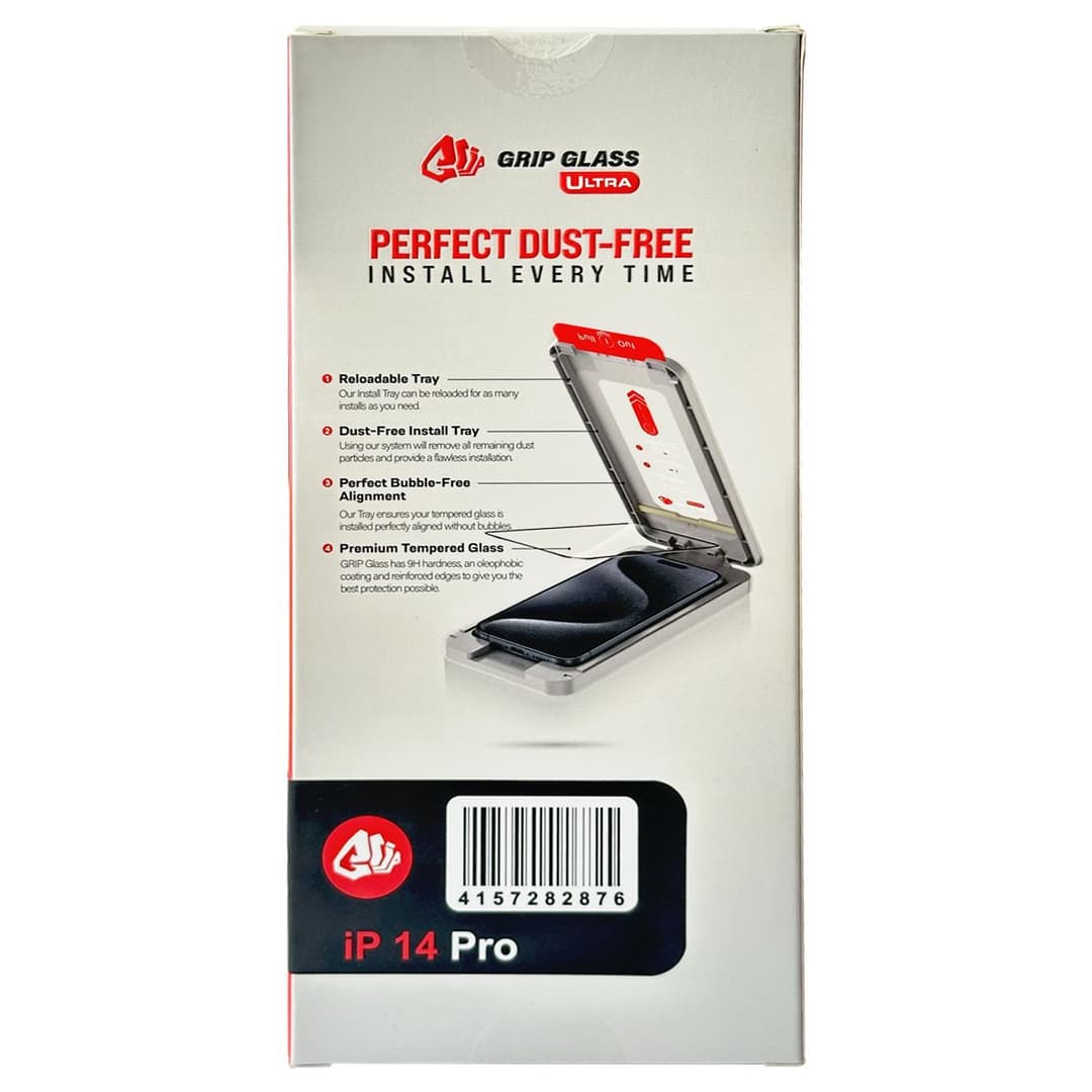 Grip Ultra - Tempered Glass Screen Protector for iPhone 14 Pro (10 Pack) (Privacy)