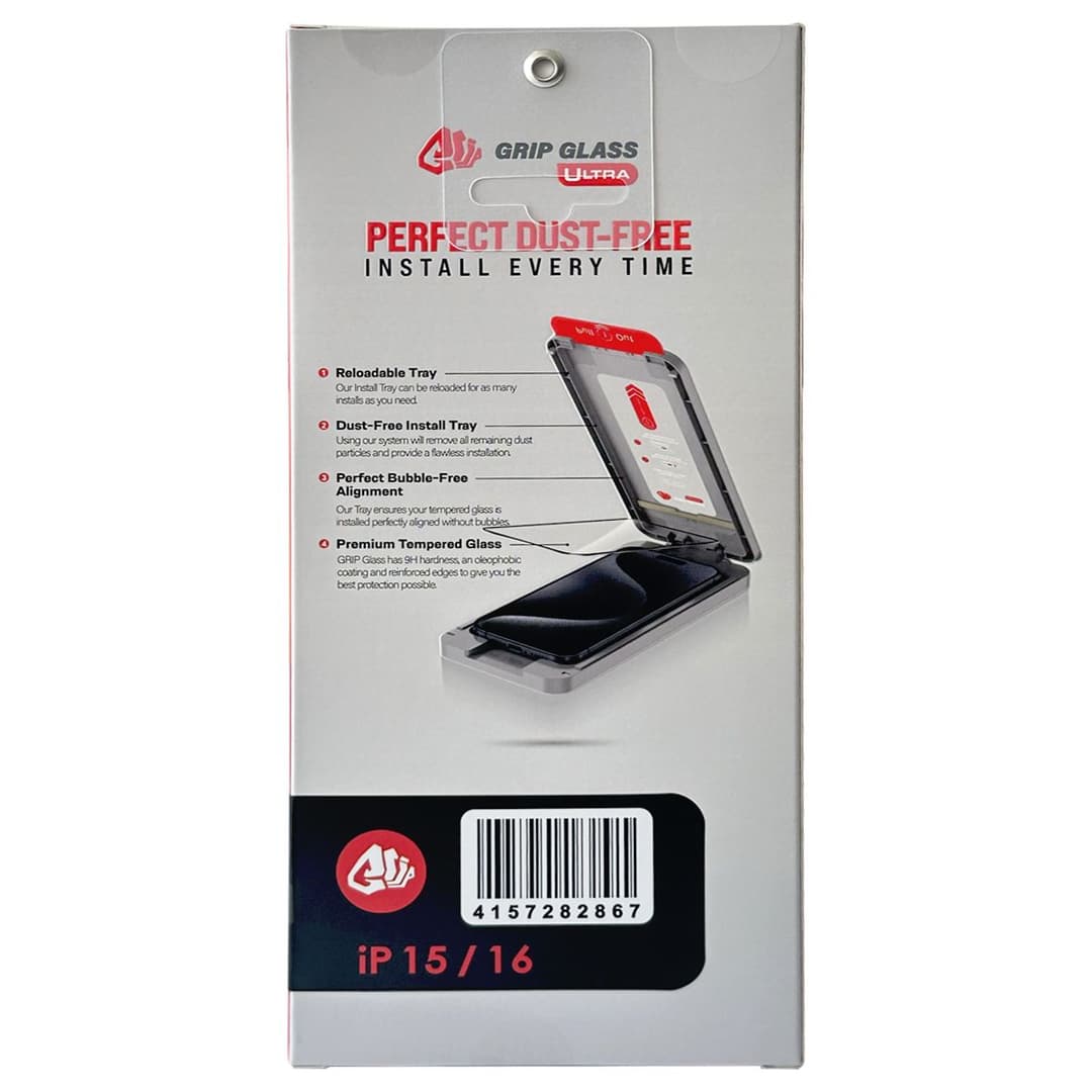 Grip Ultra - Tempered Glass Screen Protector for iPhone 15/16 (2 Pack) (Privacy)