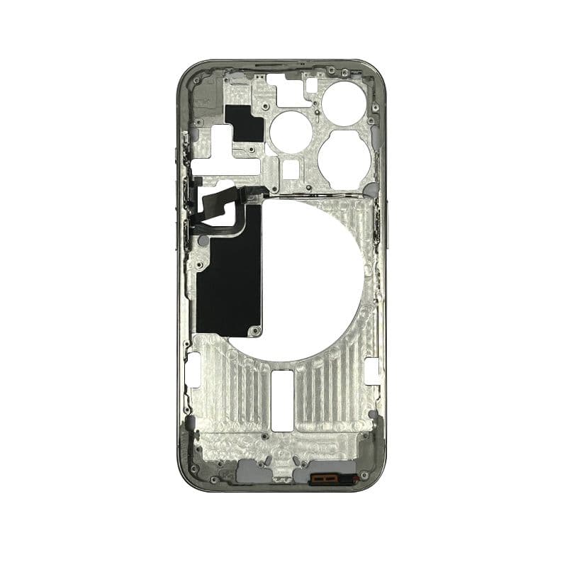 Mid Frame w/ Power Flex / Volume Flex for iPhone 15 Pro (US Version) (White Titanium) 