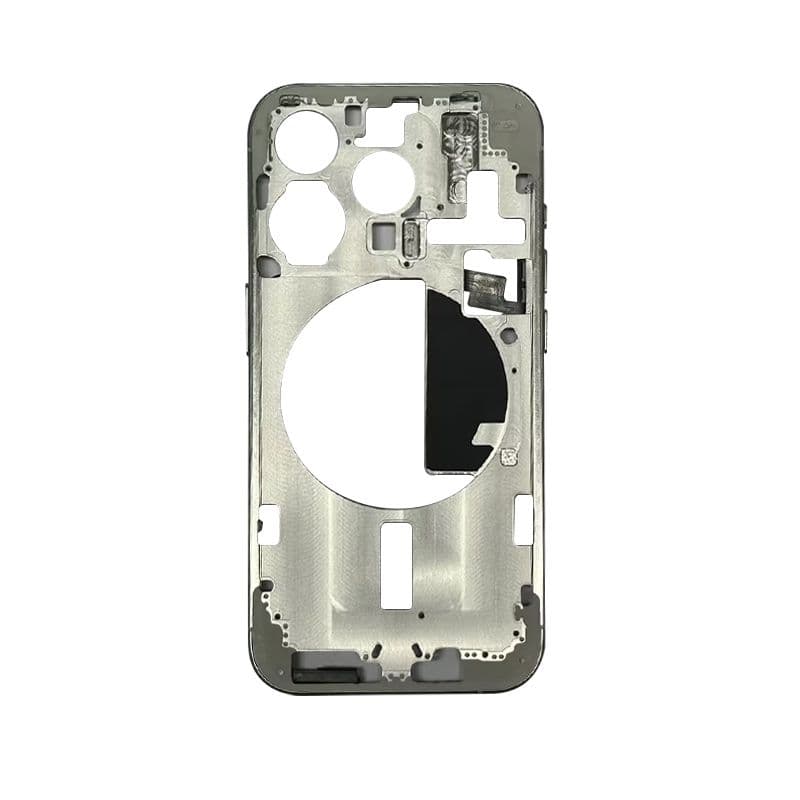 Mid Frame w/ Power Flex / Volume Flex for iPhone 15 Pro (US Version) (White Titanium) 