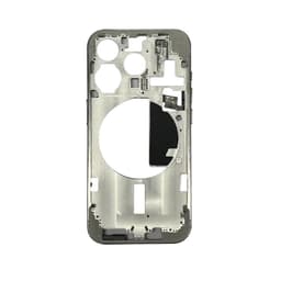Mid Frame w/ Power Flex / Volume Flex for iPhone 15 Pro (US Version) (White Titanium) 