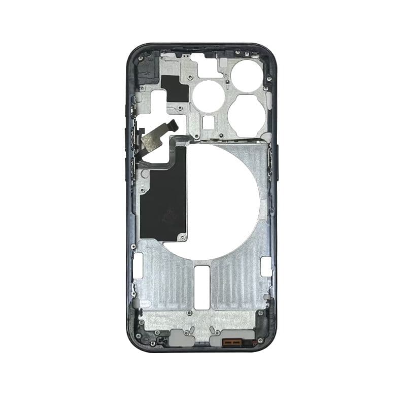 Mid Frame w/ Power Flex / Volume Flex for iPhone 15 Pro (US Version) (Blue Titanium) 