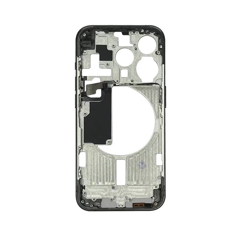 Mid Frame w/ Power Flex / Volume Flex for iPhone 15 Pro (US Version) (Black Titanium)