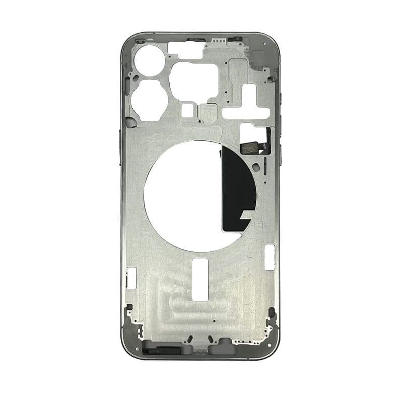 Mid Frame w/ Power Flex / Volume Flex for iPhone 15 Pro Max (US Version) (White Titanium)