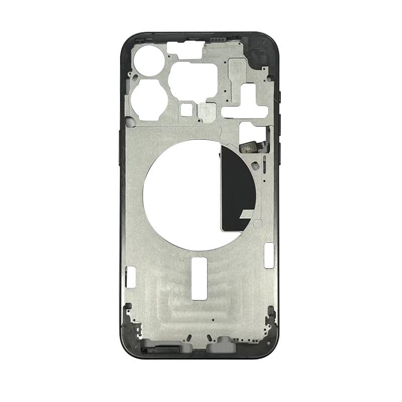 Mid Frame w/ Power Flex / Volume Flex for iPhone 15 Pro Max  (US Version) (Black Titanium) 