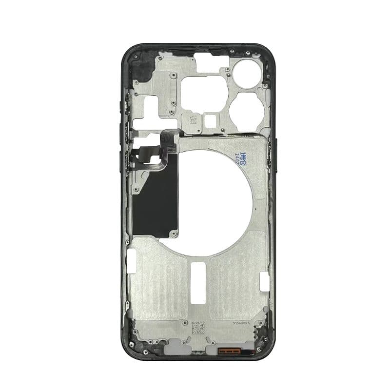 Mid Frame w/ Power Flex / Volume Flex for iPhone 15 Pro Max  (US Version) (Black Titanium) 