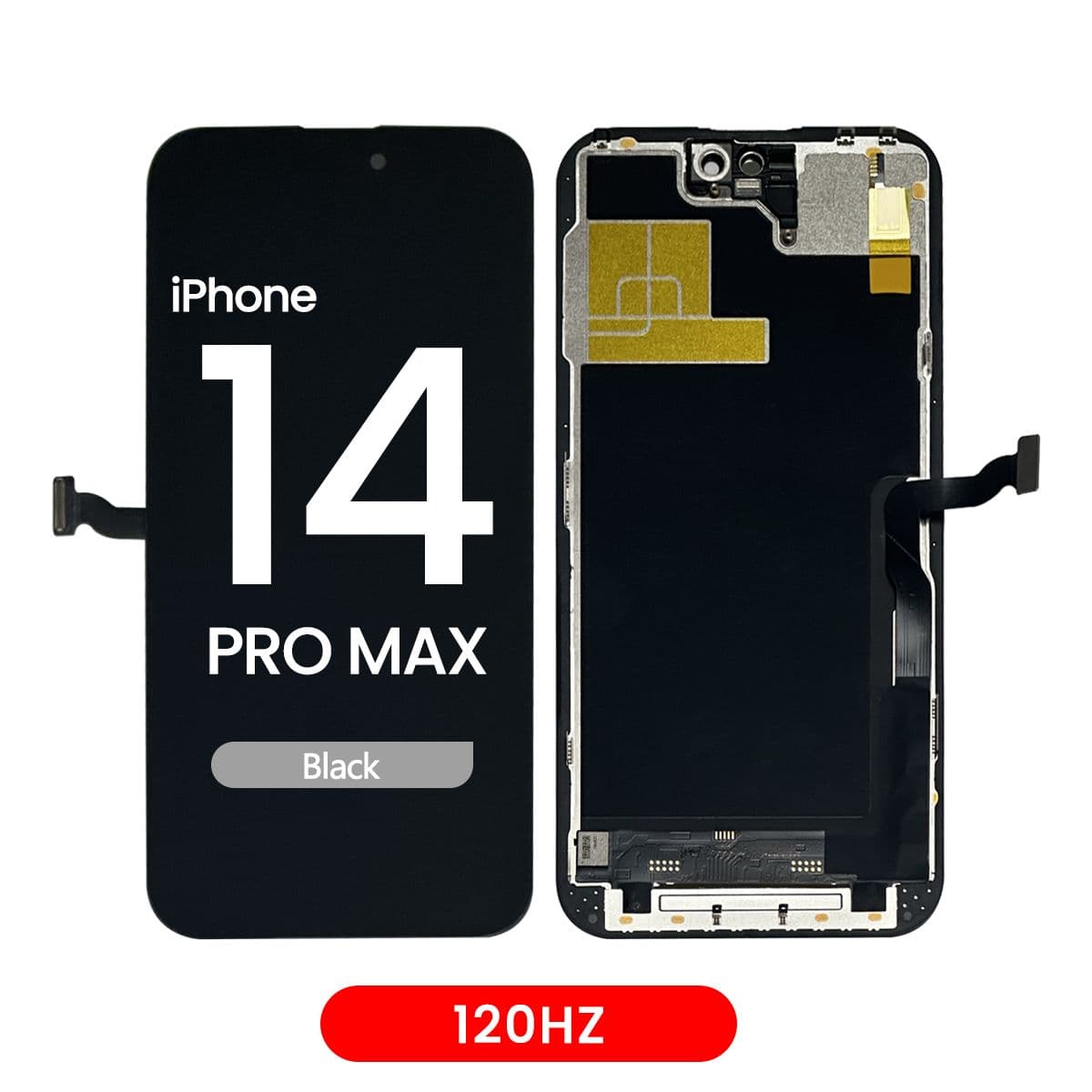 FX5 Incell 120Hz - Aftermarket LCD Screen and Digitizer Assembly for iPhone 14 Pro Max (Black) (IC Swappable)