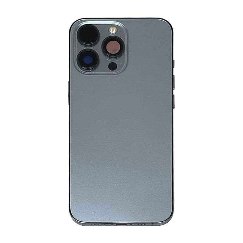 Back Housing w/ small parts for iPhone 13 Pro Max (No Logo) (US version) (Sierra Blue) 