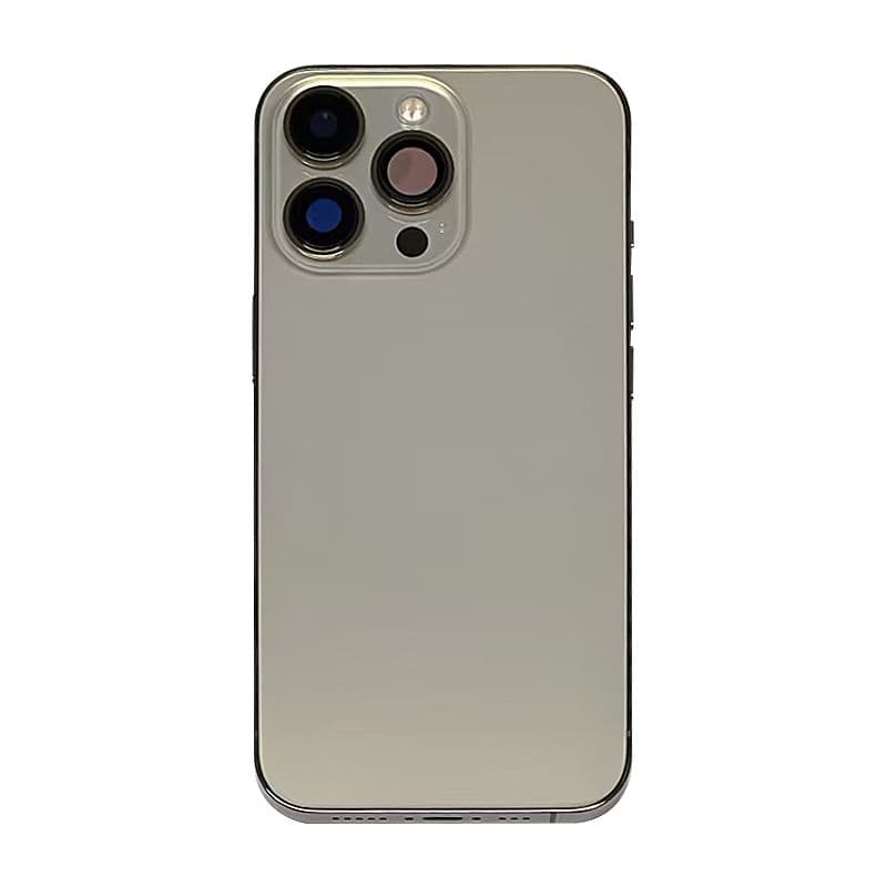 Back Housing w/ small parts for iPhone 13 Pro Max (No Logo) (US version) (Gold) 