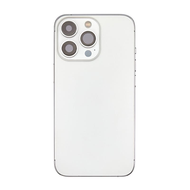Back Housing w/ small parts for iPhone 13 Pro Max (No Logo) (US version) (Silver)