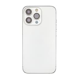 Back Housing w/ small parts for iPhone 13 Pro Max (No Logo) (US version) (Silver)