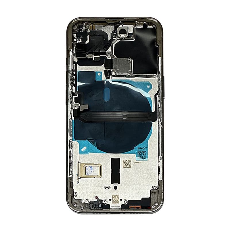 Back Housing w/ small parts for iPhone 13 Pro Max (No Logo) (US version) (Silver)