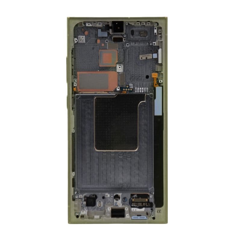 Aftermarket - Soft OLED Screen and Digitizer Assembly w/ Frame for Samsung Galaxy S24 Ultra (S928) (Titanium Yellow)