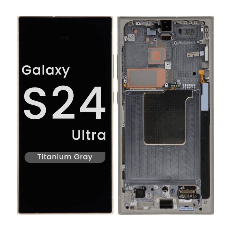 Service Pack - OLED Screen and Digitizer Assembly w/ Frame for Samsung Galaxy S24 Ultra (S928) (US / International Version) (Titanium Black)