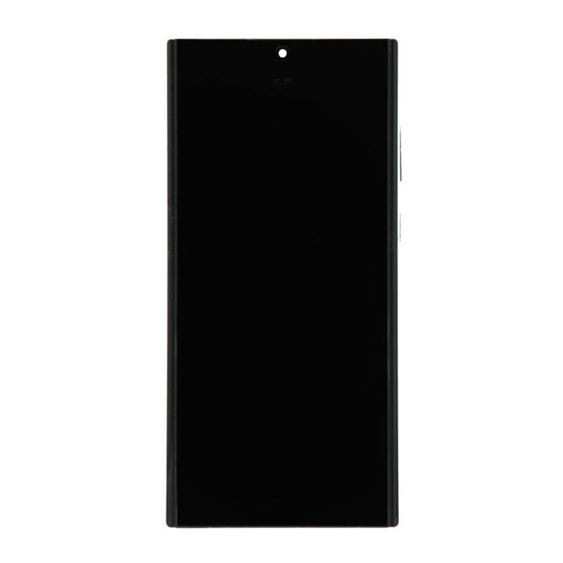 Refurbished - OLED Screen and Digitizer Assembly w/ Frame for Samsung Galaxy S22 Ultra 5G (S908U) (US Version) (White)