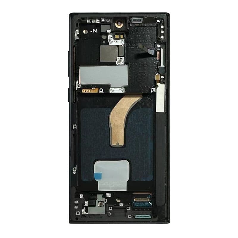 Refurbished - OLED Screen and Digitizer Assembly w/ Frame for Samsung Galaxy S22 Ultra 5G (S908U) (US Version) (Graphite)