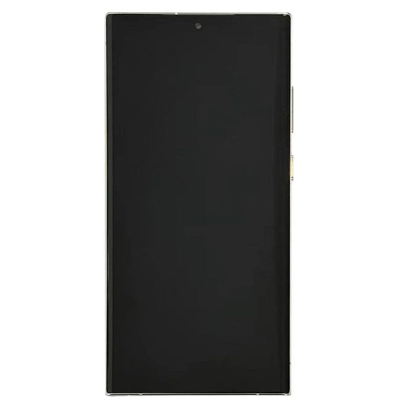 Aftermarket - Soft OLED Screen and Digitizer Assembly w/ Frame for Samsung Galaxy S23 Ultra 5G (S918) (Cream)