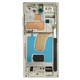 Aftermarket - Soft OLED Screen and Digitizer Assembly w/ Frame for Samsung Galaxy S23 Ultra 5G (S918) (Cream)