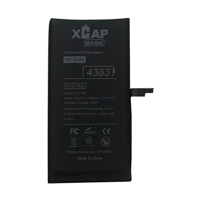 XCAP BASE - Standard Capacity Battery for iPhone 15 Plus (4383 mAh)