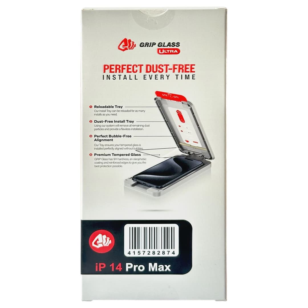 Grip Ultra - Tempered Glass Screen Protector for iPhone 14 Pro Max (10 Pack) (Privacy)