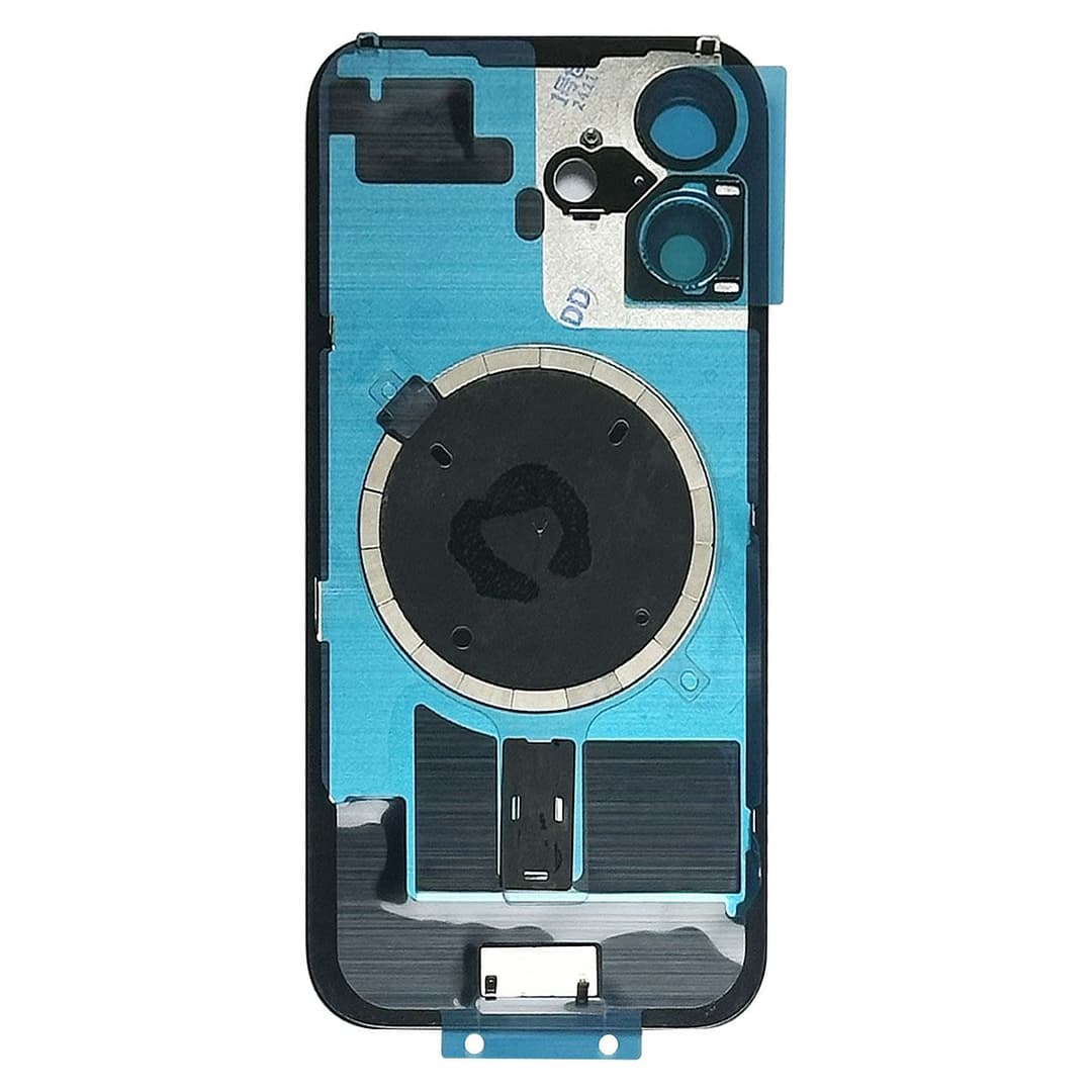 Back Glass w/ Camera Lens / MagSafe Magnet for iPhone 16 (White) (No Logo)