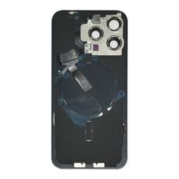 OEM Pull - Back Glass w/ Small Parts for iPhone 15 Pro Max (Grade A) (US Version) (Blue Titanium)