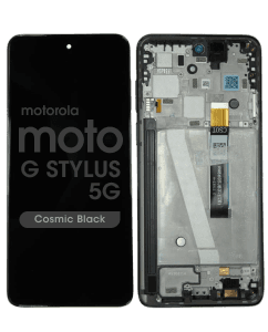 Genuine - LCD Assembly w/ Frame for Moto G Stylus 5G 2023 (XT2315 / 2023) (Cosmic Black)