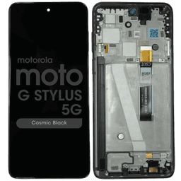 Genuine - LCD Assembly w/ Frame for Moto G Stylus 5G 2023 (XT2315 / 2023) (Cosmic Black)
