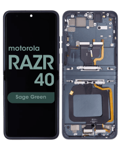 Genuine - OLED Assembly w/ Frame for Moto Razr 40 (XT2323 / 2023) (Sage Green)