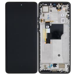 Genuine - OLED Screen and Digitizer Assembly for Motorola Moto Edge 40 Neo (XT2307-1 / 2023) (Black)