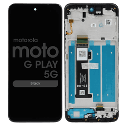 Genuine - LCD Screen and Digitizer Assembly w/ Frame for Motorola Moto G Play 5G (XT2413 / 2024) (Black)