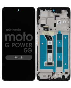 Genuine - LCD Screen and Digitizer Assembly w/ Frame for Motorola Moto G Power 5G (XT2415 / 2024) (Black)