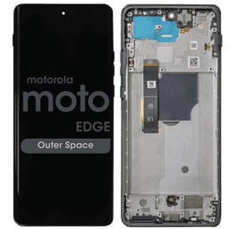 Genuine - OLED Assembly w/ frame for Motorola Moto Edge 2024 (XT2405 / 2024) (Outer Space)