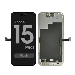 Premium - OLED Screen and Digitizer Assembly for iPhone 15 Pro (Black)
