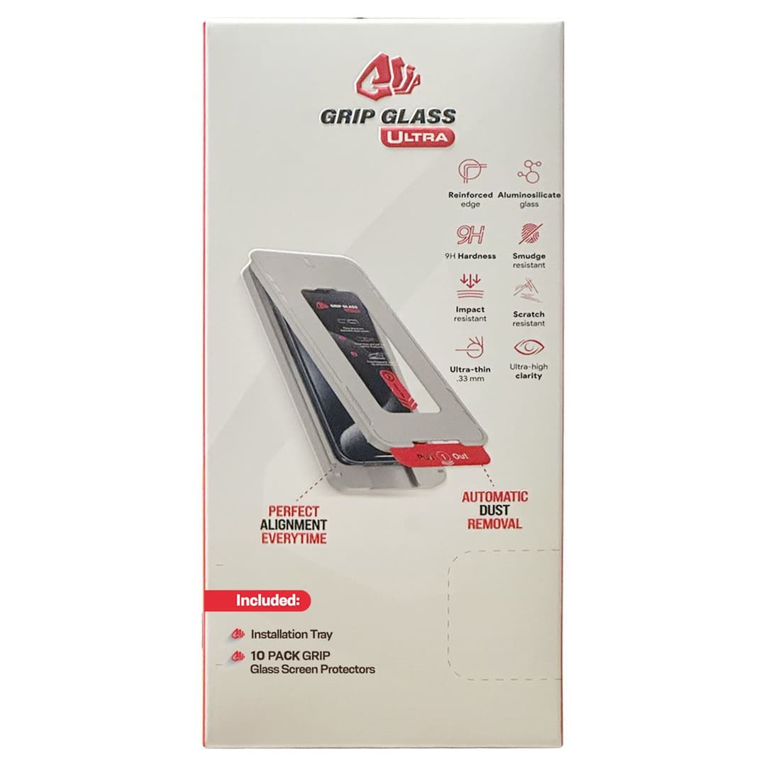 Grip Ultra - Tempered Glass Screen Protector for iPhone 16 Pro / 17 (50 Pack)