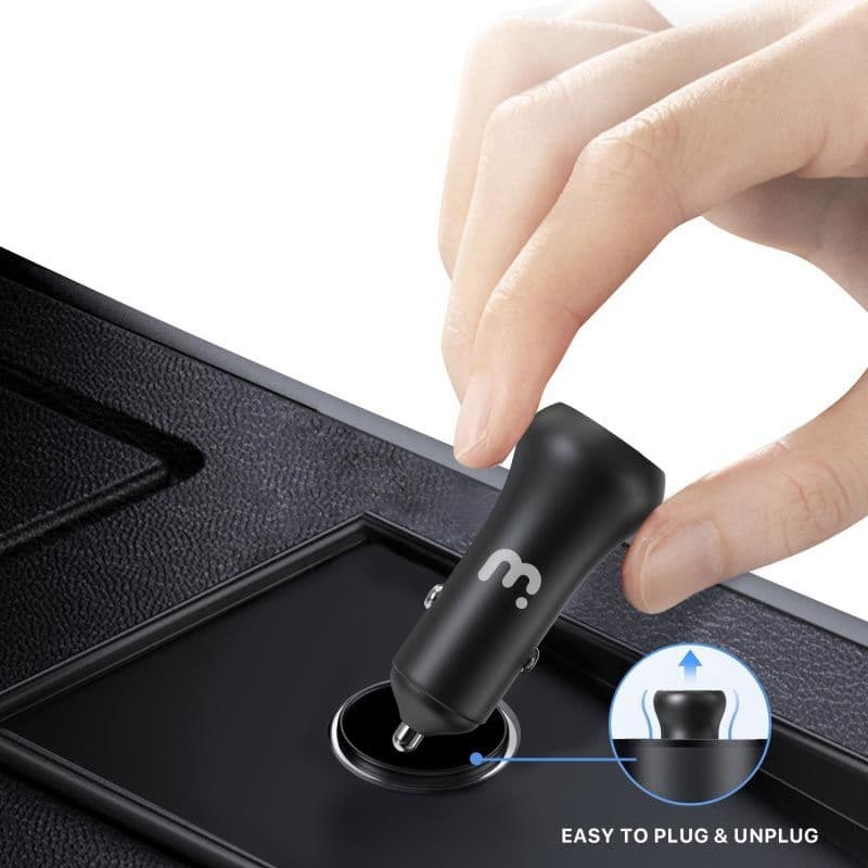 MyBat Pro - Dual Port Car Adapter (PD / QC 3.0) (30W) (Black)