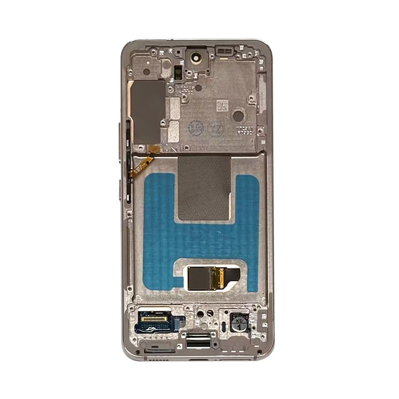 Refurbished - OLED Screen and Digitizer Assembly w/ Frame for Samsung Galaxy S22 5G (S901) (US Version) (Pink Gold)