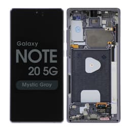 Refurbished - OLED Screen and Digitizer Assembly w/ Frame for Samsung Galaxy Note 20 5G (N980) (Mystic Gray)