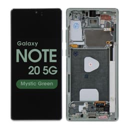 Refurbished - OLED Screen and Digitizer Assembly w/ Frame for Samsung Galaxy Note 20 5G (N980) (Mystic Green)