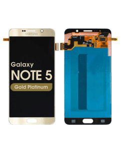 Refurbished - OLED Screen and Digitizer Assembly for Samsung Galaxy Note 5 (N920) (No Frame) (Gold Platinum)