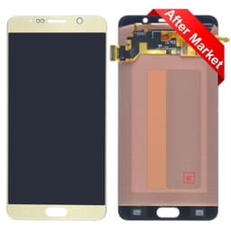 Refurbished - OLED Screen and Digitizer Assembly for Samsung Galaxy Note 5 (N920) (No Frame) (Gold Platinum)