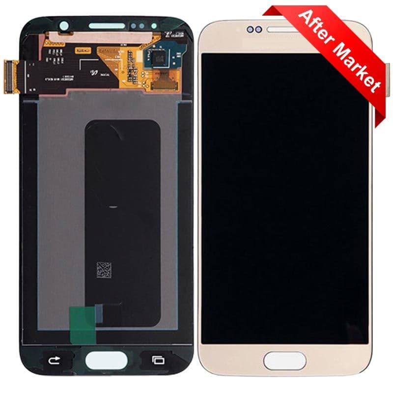 Refurbished - OLED Screen and Digitizer Assembly for Samsung Galaxy S6 (G920) (No Frame) (Gold Platinum)