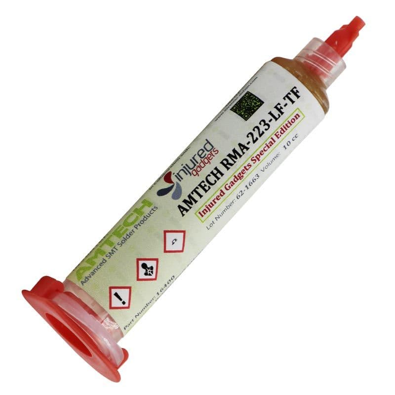 AMTECH - RMA-223-LF-TF No-Clean Lead-Free Rosin Mildly Activated Tacky Solder Flux (ROM1) - 10cc Syringe