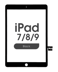 Aftermarket - Glass and Digitizer Touch Panel for iPad 7 / iPad 8 / iPad 9 (Black) (10.2)