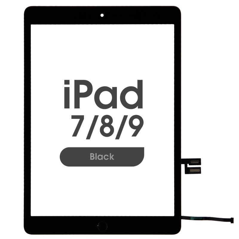 FX5 - Glass and Digitizer Touch Panel w/ Home Button for iPad 7 / iPad 8 / iPad 9 (10.2) (Black)