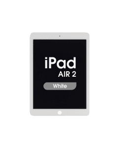 FX5 Fused - Glass and Digitizer Full LCD Assembly for iPad Air 2 w/ Pre-installed Sleep / Wake Flex (White)
