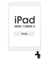 FX5 - Glass and Digitizer Touch Panel w/ Home Button for iPad Mini 1 / iPad Mini 2 (White)