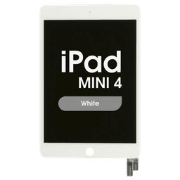 FX5 Fused - Glass and Digitizer Full LCD Assembly for iPad Mini 4 (Sleep / Wake Flex Pre-Soldered) (White)
