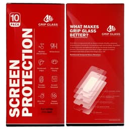 (10 Pack) Grip Glass - Tempered Glass Screen Protector for iPhone 13 Mini