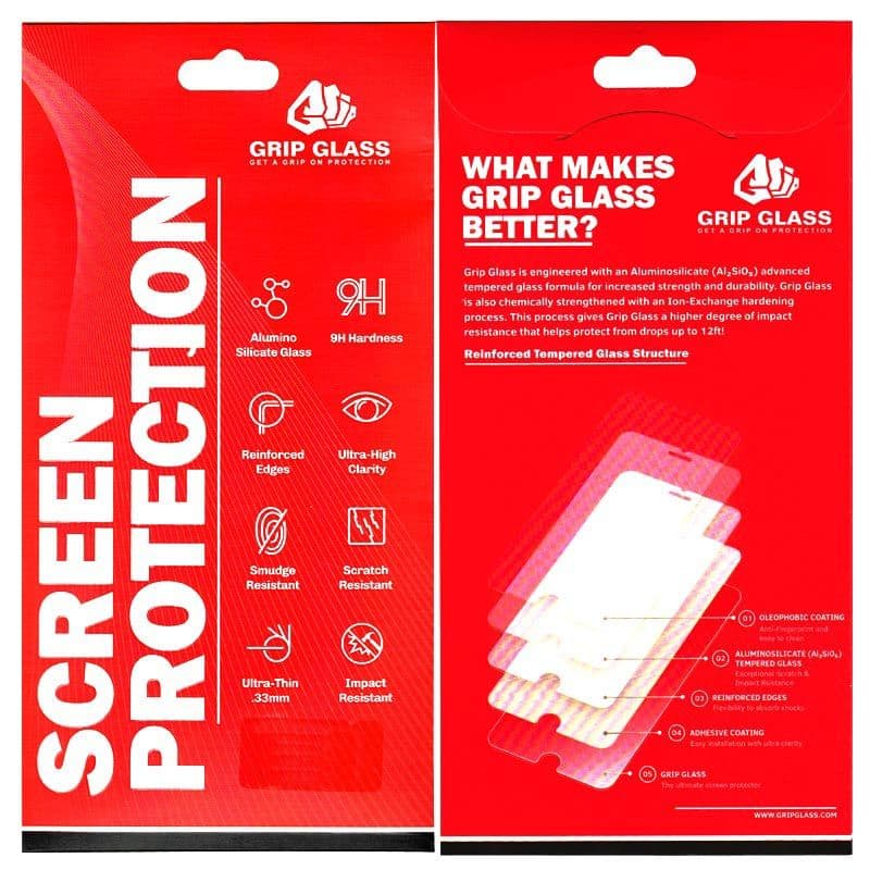 Grip Glass - Matte Tempered Glass Screen Protector for iPhone 13 / 13 Pro / 14 / 16e - Injured Gadgets
